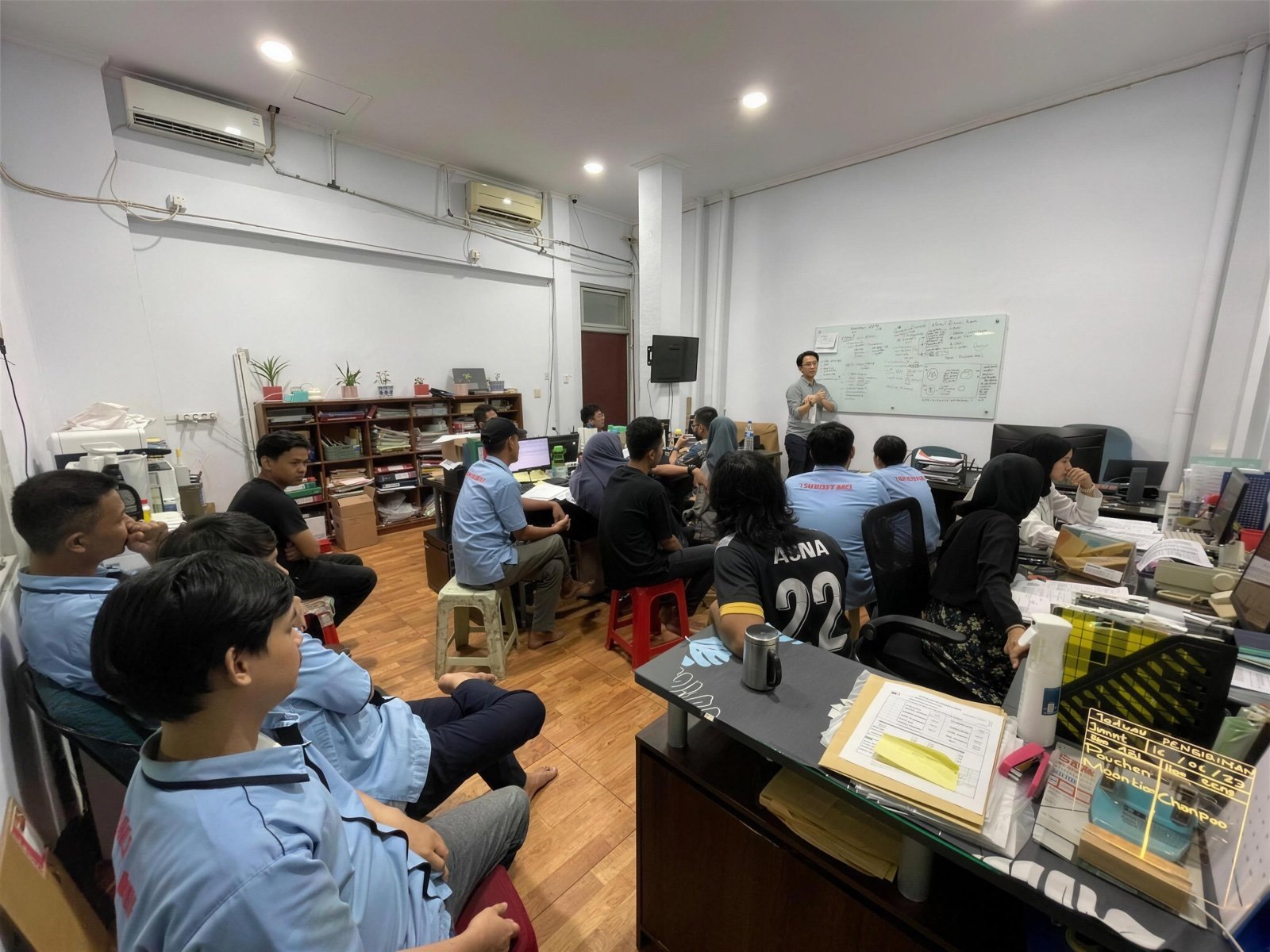 The Paulin team in a workshop meeting